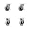 Service Caster 3 Inch Thermoplastic Wheel Top Plate Caster Set with 2 Brakes 2 Rigid SCC SCC-05S310-TPRS-SLB-TP2-2-R-2 - alternate 2